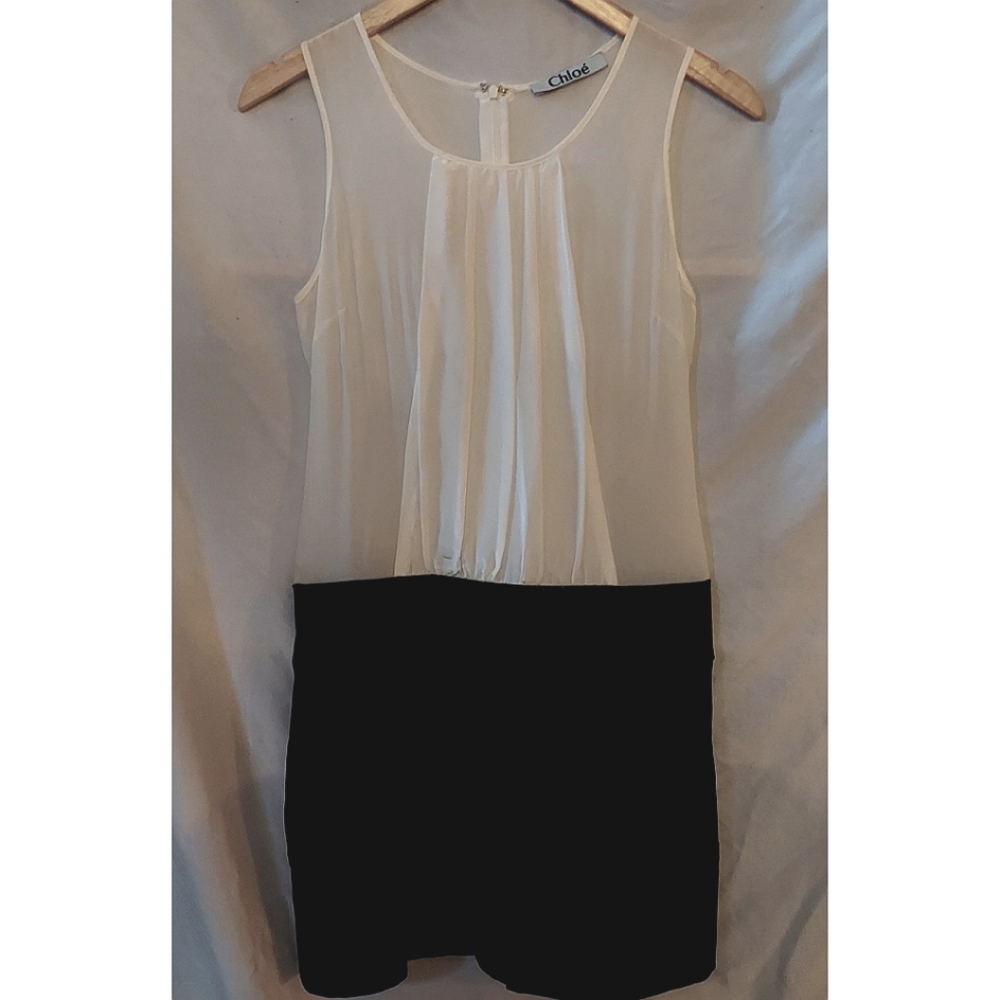 Chloé Silk Sleeveless Mini Dress